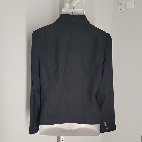 Uniform John Paul Richard Classy Collared Blazer ~ Sz 10 ~ Black ~ Long Sleeve - Picture 2 of 3